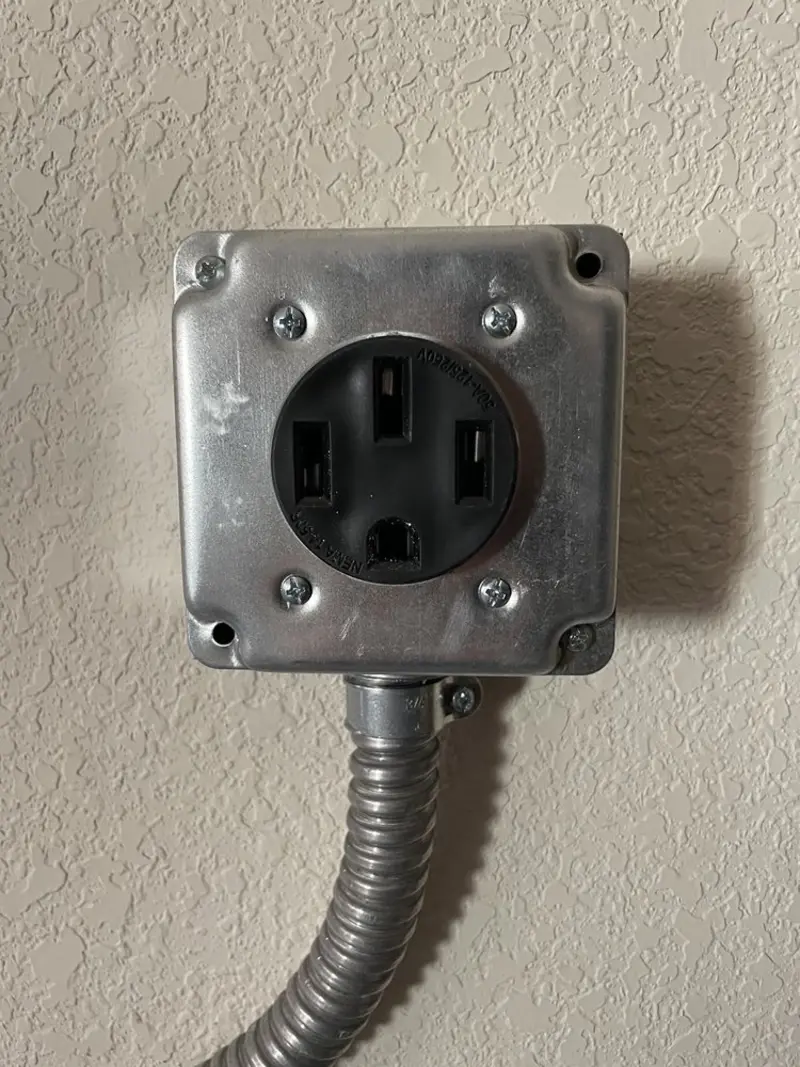 NEMA 14-50 outlet installed for Electrical Panel Upgrade in Whiteville