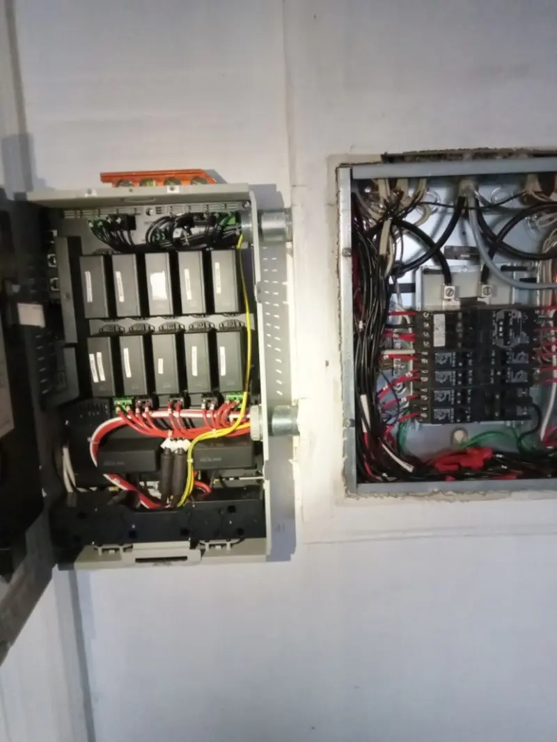 Electrical panel upgrade completed for Security Camera Wiring in Whiteville